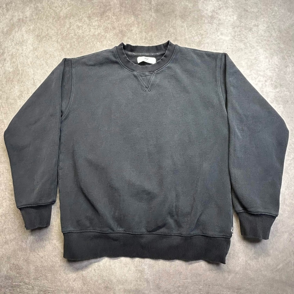 Tna Aritzia Womens Crewneck Sweatshirt Washed Black Cotton Size Small